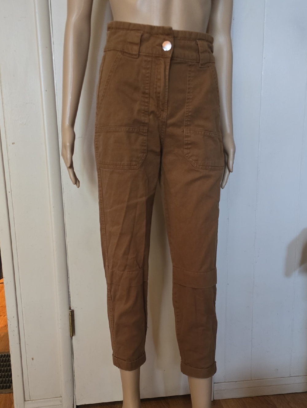 Bershka Camel Utility Pants